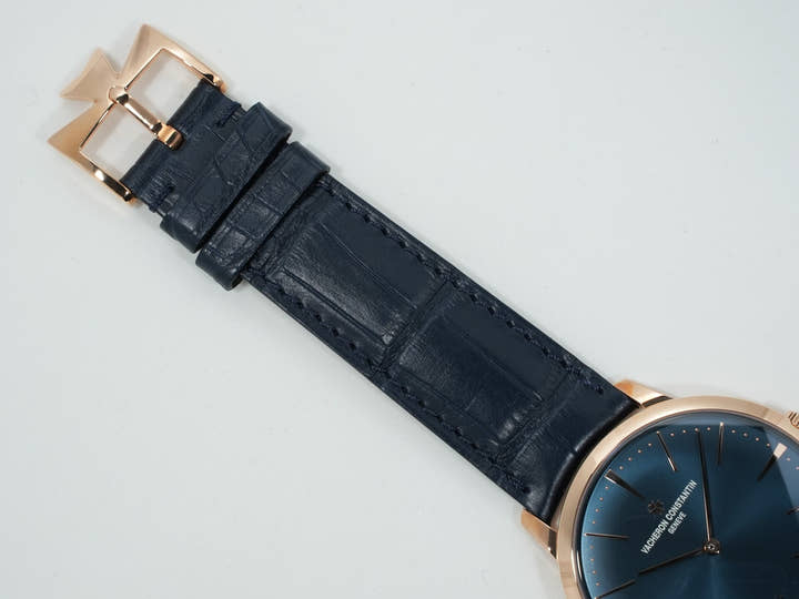 ヴァシュロンコンスタンタン パトリモニー マニュアルワインディング Ref.81180/000R-B518 ピンクゴールド ブルー文字盤 未使用 phsj9np7