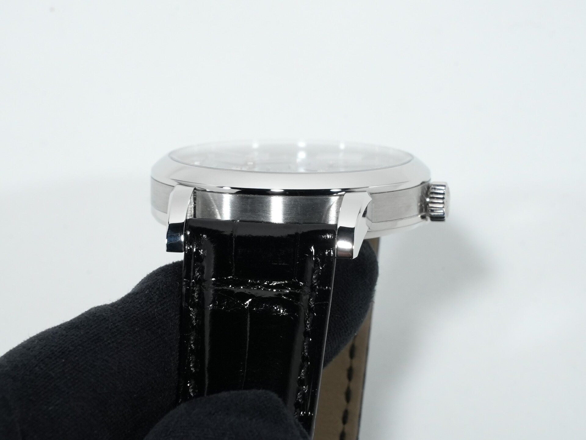 A. Lange &amp; Söhne Lange 1 Ref. 191.062 Platinum Onyx Dial Excellent Condition buwnbsjb