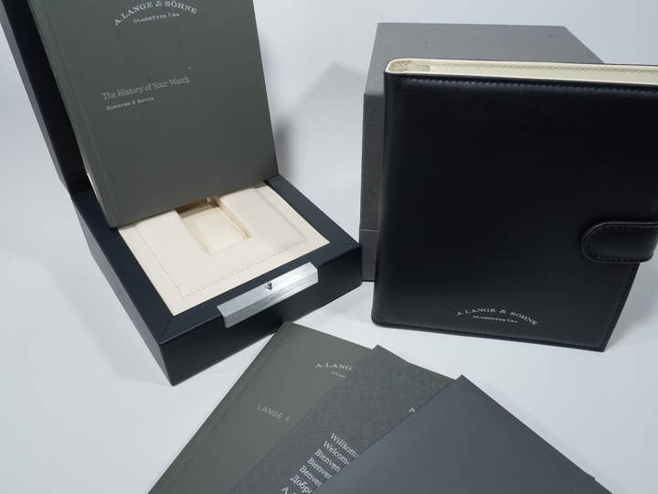 A. Lange &amp; Söhne Lange 1 Ref. 191.062 Platinum Onyx Dial Excellent Condition buwnbsjb