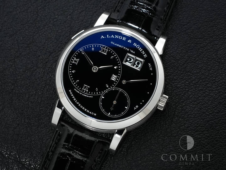 A. Lange &amp; Söhne Lange 1 Ref. 191.062 Platinum Onyx Dial Excellent Condition buwnbsjb