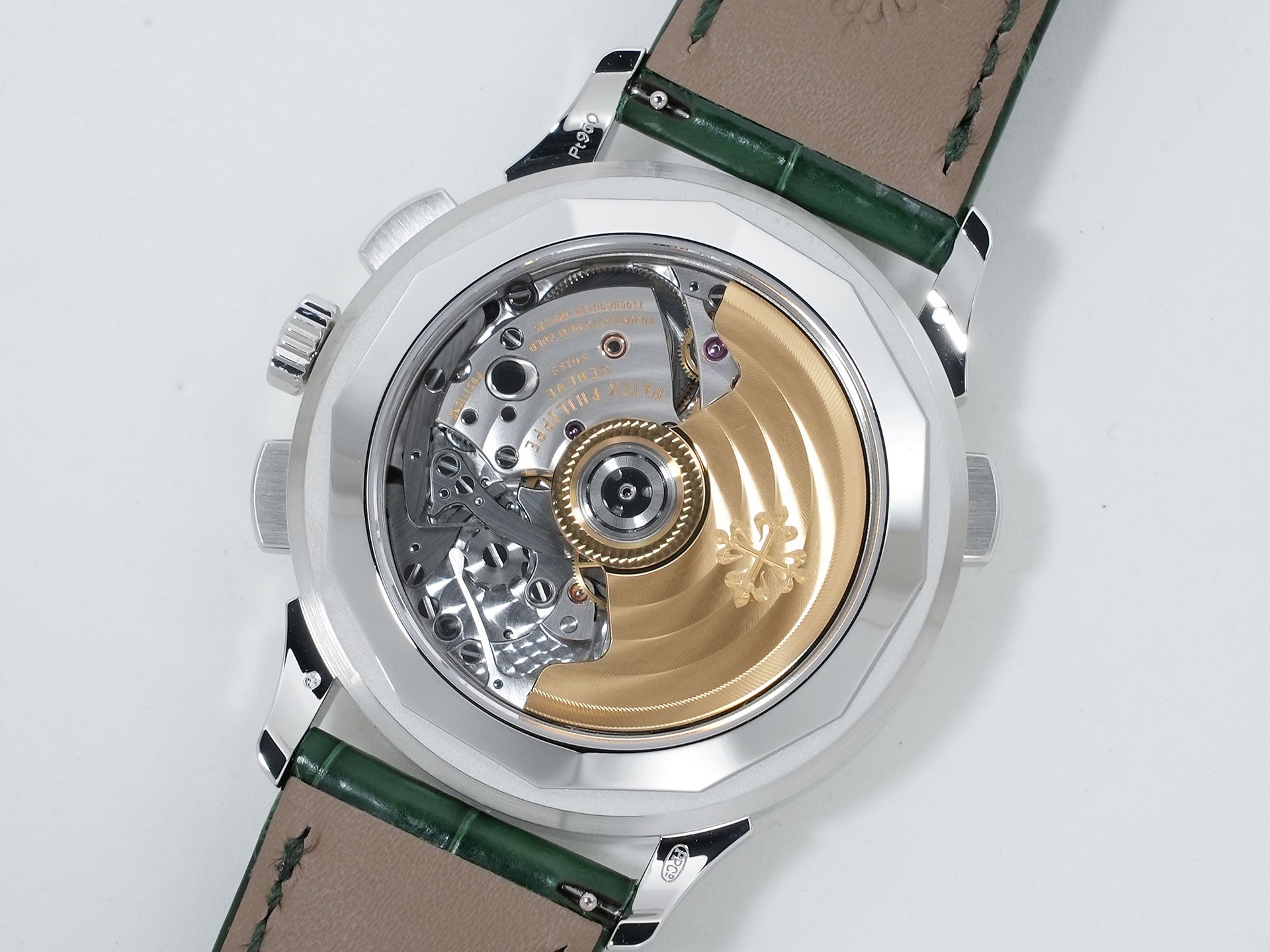 パテックフィリップ コンプリケーション ワールドタイム クロノグラフ Ref.5930P-001 プラチナ グリーン文字盤 美中古 rzmht9nf