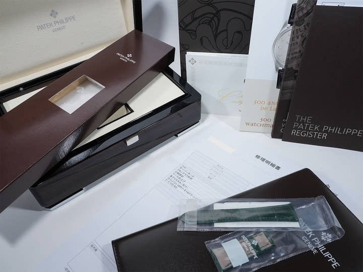 パテックフィリップ コンプリケーション ワールドタイム クロノグラフ Ref.5930P-001 プラチナ グリーン文字盤 美中古 rzmht9nf