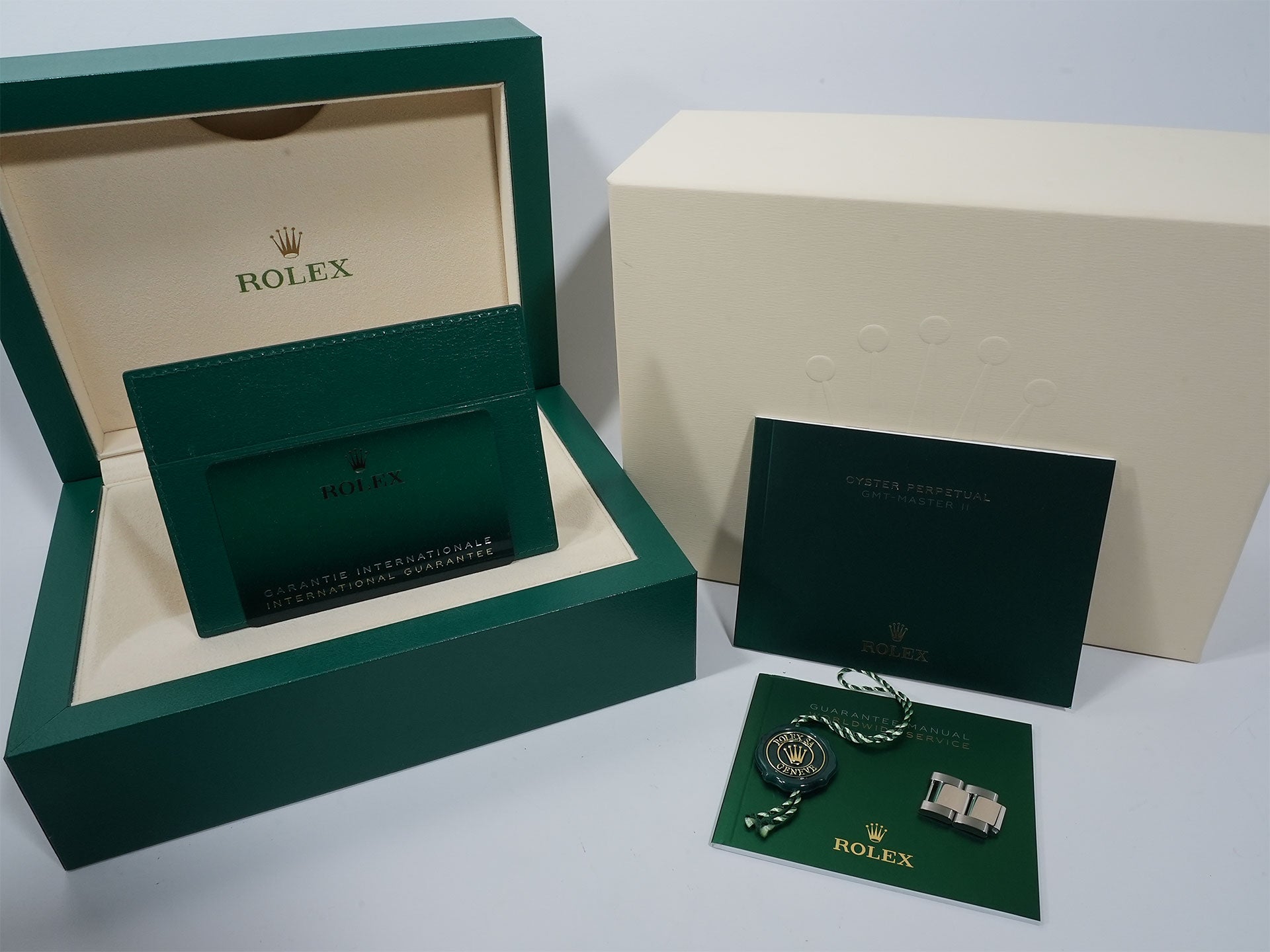 Pre-owned Rolex GMT-Master II Ref. 126719BLRO White Gold Meteorite Dial Oyster Bracelet (ktbugz7w)