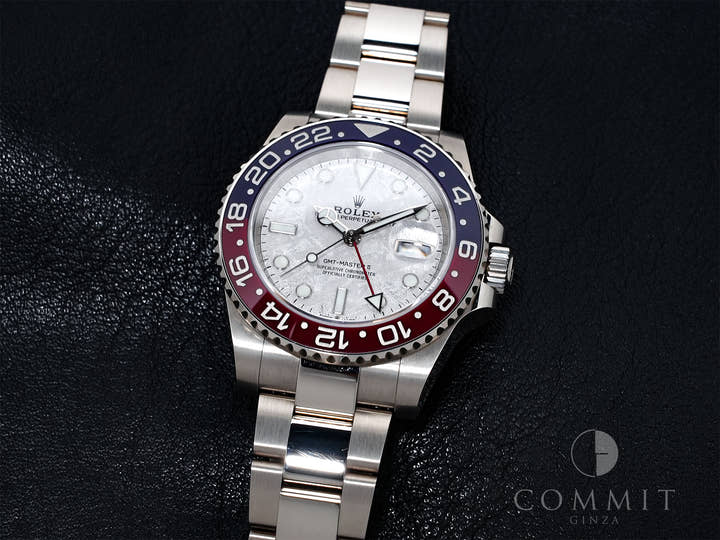 Pre-owned Rolex GMT-Master II Ref. 126719BLRO White Gold Meteorite Dial Oyster Bracelet (ktbugz7w)