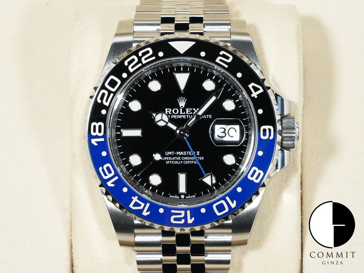 ロレックス GMTマスターII Ref.126710BLNR ステンレススチール ブラック文字盤 ジュビリーブレスレット 未使用 3bdf6oq9