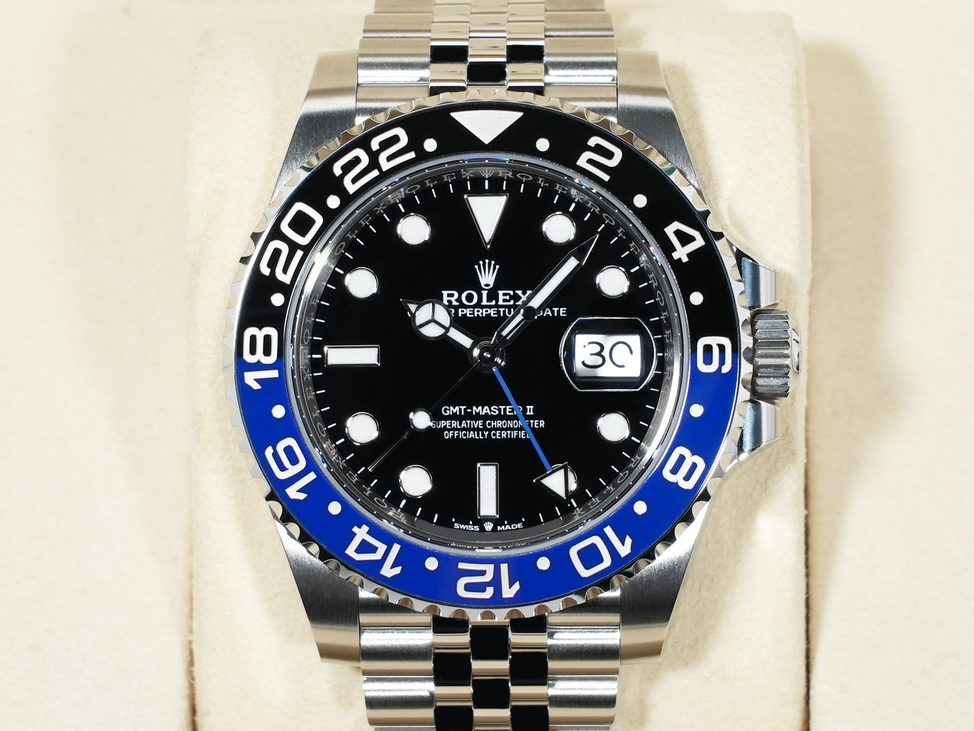 ロレックス GMTマスターII Ref.126710BLNR ステンレススチール ブラック文字盤 ジュビリーブレスレット 未使用 3bdf6oq9