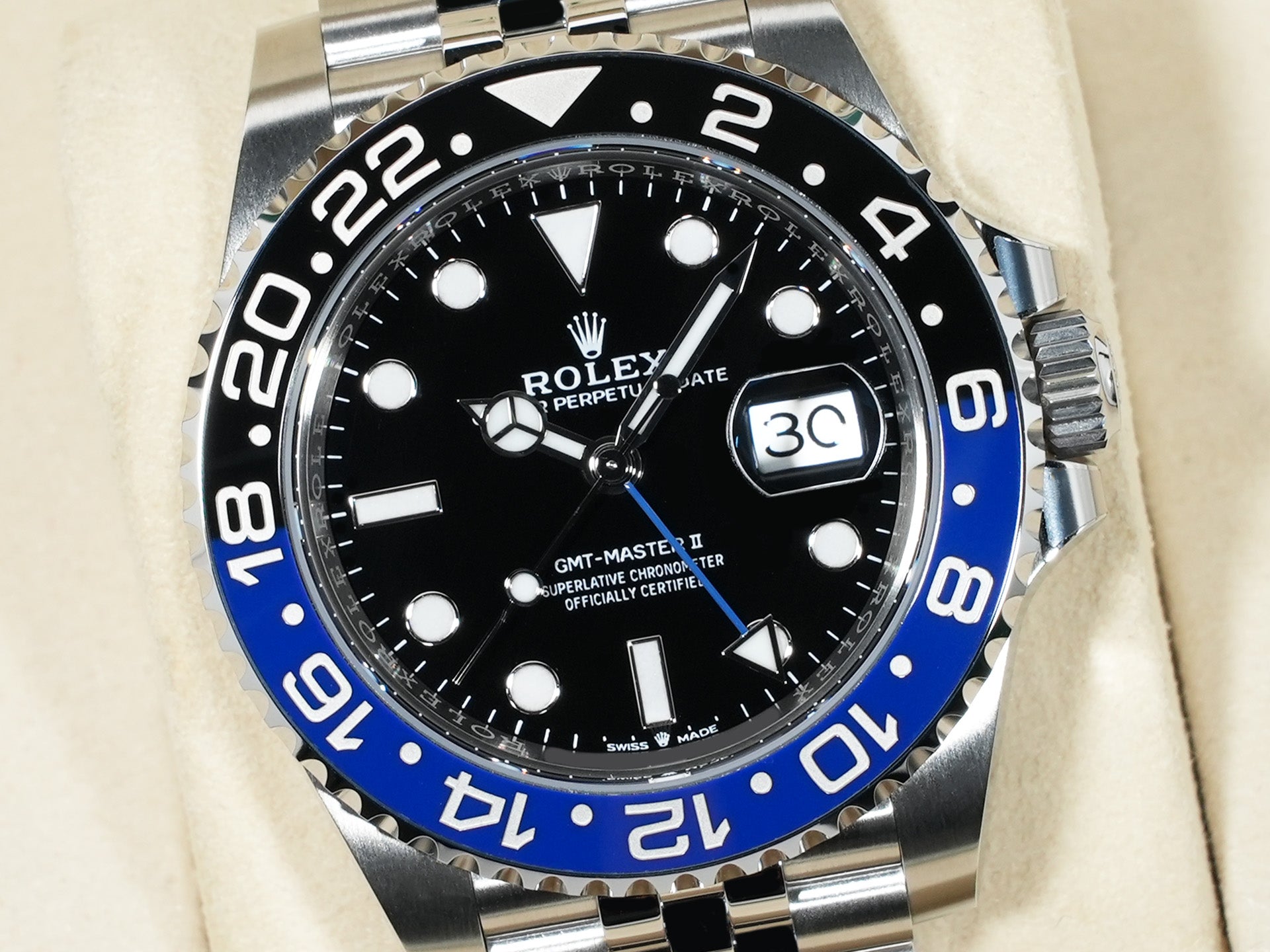 ロレックス GMTマスターII Ref.126710BLNR ステンレススチール ブラック文字盤 ジュビリーブレスレット 未使用 3bdf6oq9