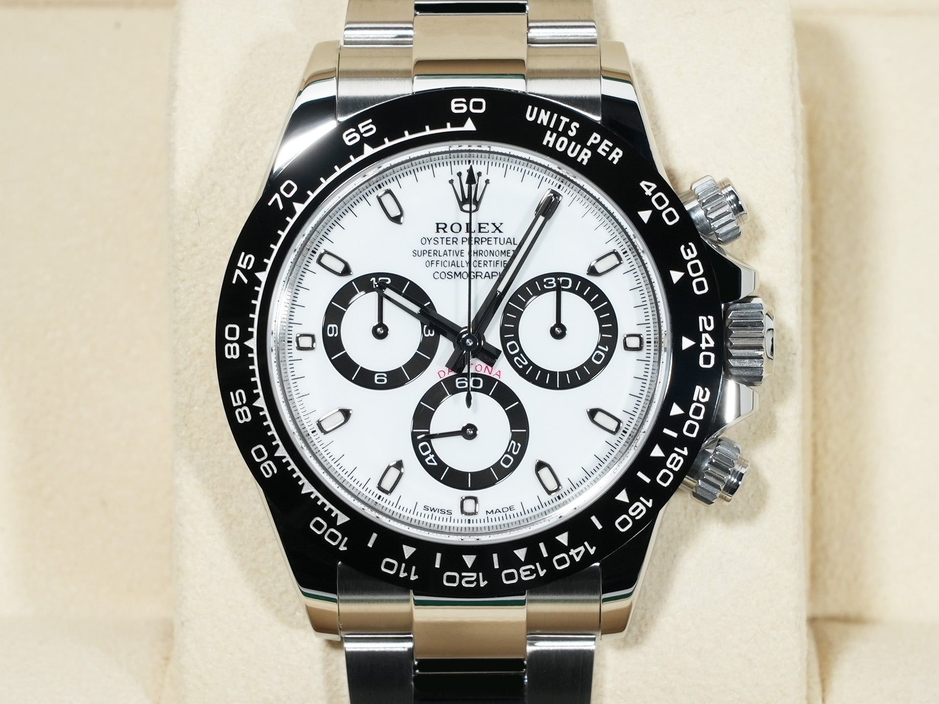 ロレックス デイトナ Ref.116500LN ステンレススチール ホワイト文字盤 未使用 cu5bzeqy