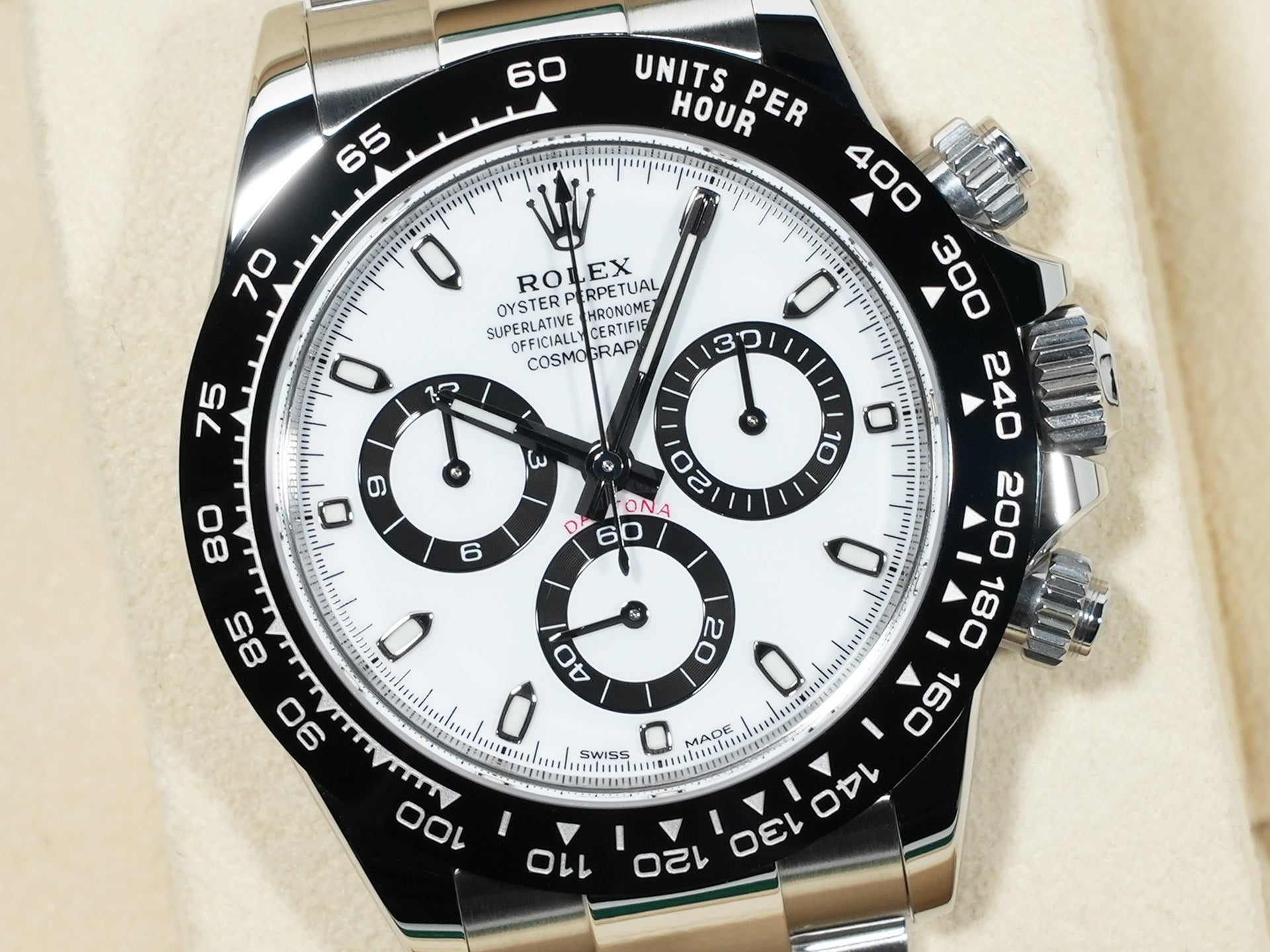 ロレックス デイトナ Ref.116500LN ステンレススチール ホワイト文字盤 未使用 cu5bzeqy