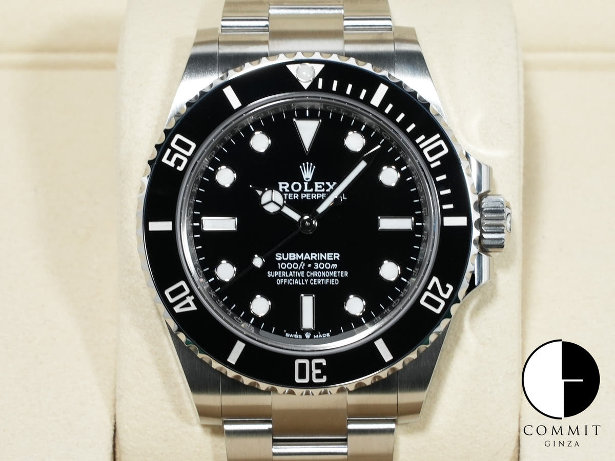 ロレックス サブマリーナー ノンデイト Ref.124060 ステンレススチール ブラック文字盤 未使用 cuyby8iy