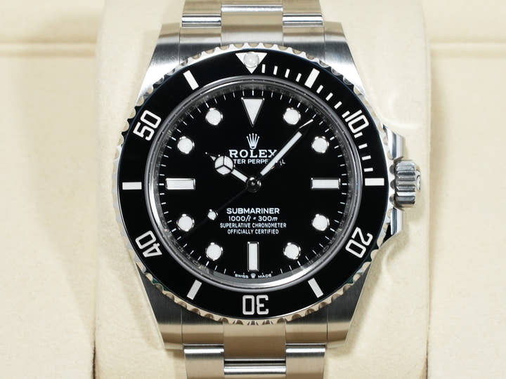 ロレックス サブマリーナー ノンデイト Ref.124060 ステンレススチール ブラック文字盤 未使用 cuyby8iy