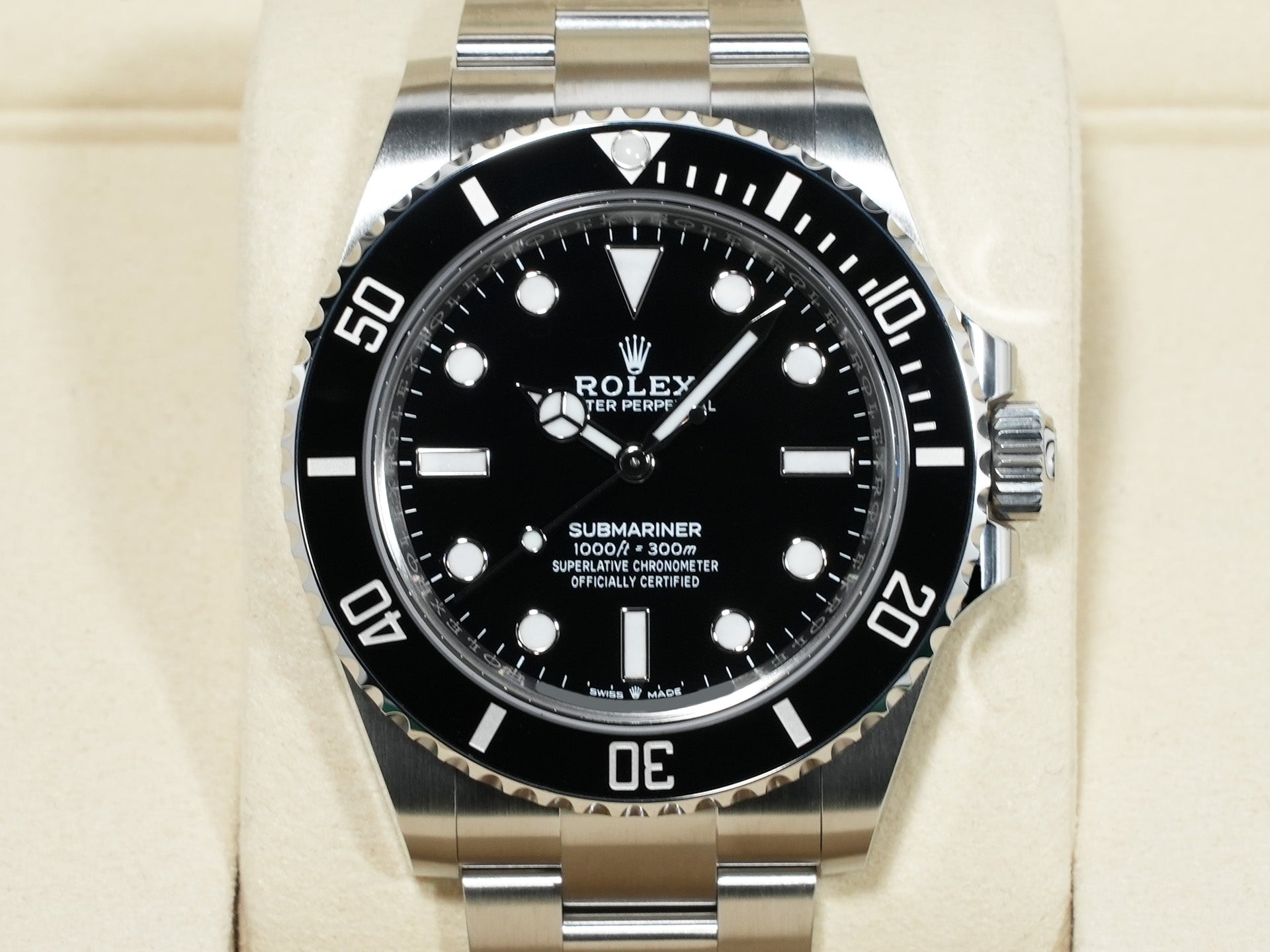 ロレックス サブマリーナー ノンデイト Ref.124060 ステンレススチール ブラック文字盤 未使用 cuyby8iy
