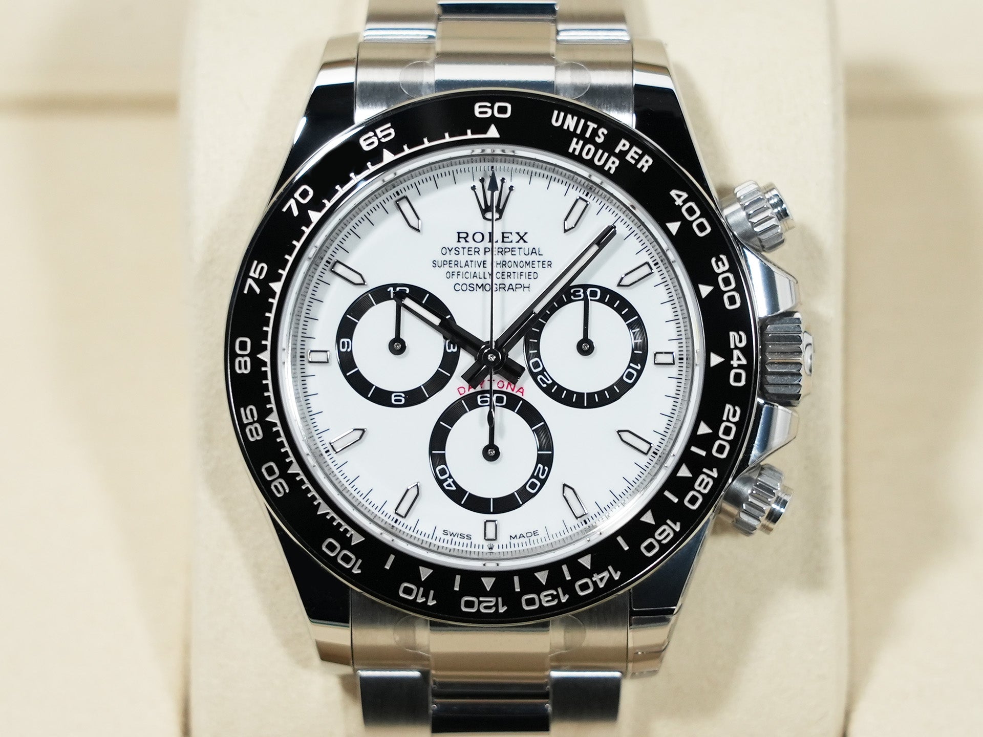 ロレックス デイトナ Ref.126500LN ステンレススチール ホワイト文字盤 極美品 atq422xm