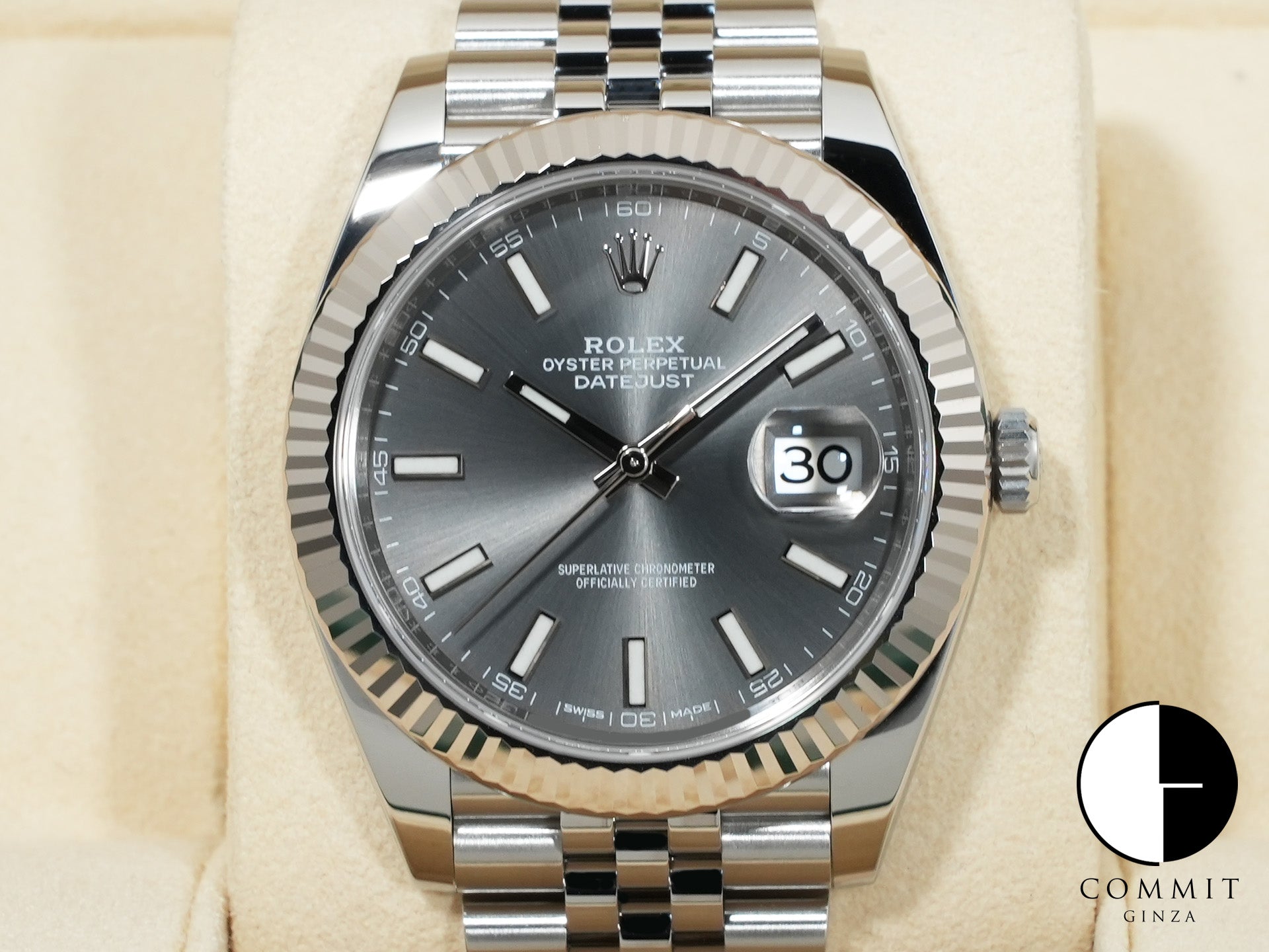 Rolex Datejust 41 Ref. 126334 Stainless Steel/White Gold Slate Dial Jubilee Bracelet Excellent Condition twhkk3u9