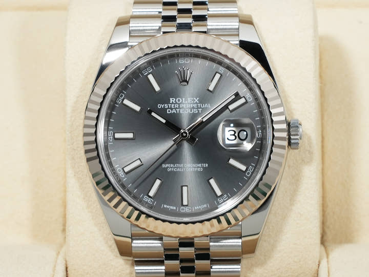 Rolex Datejust 41 Ref. 126334 Stainless Steel/White Gold Slate Dial Jubilee Bracelet Excellent Condition twhkk3u9