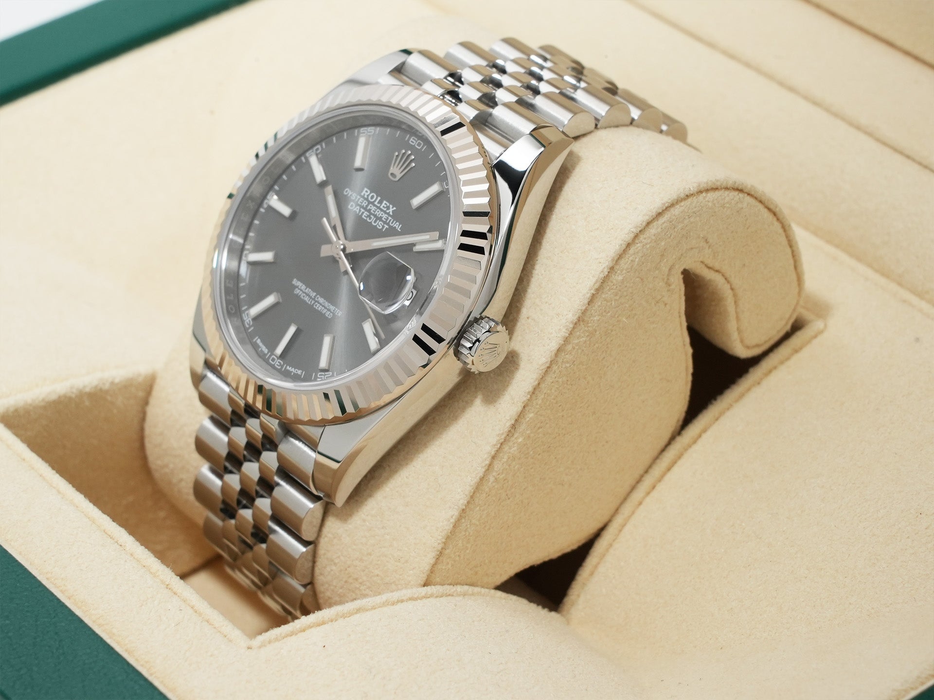 Rolex Datejust 41 Ref. 126334 Stainless Steel/White Gold Slate Dial Jubilee Bracelet Excellent Condition twhkk3u9