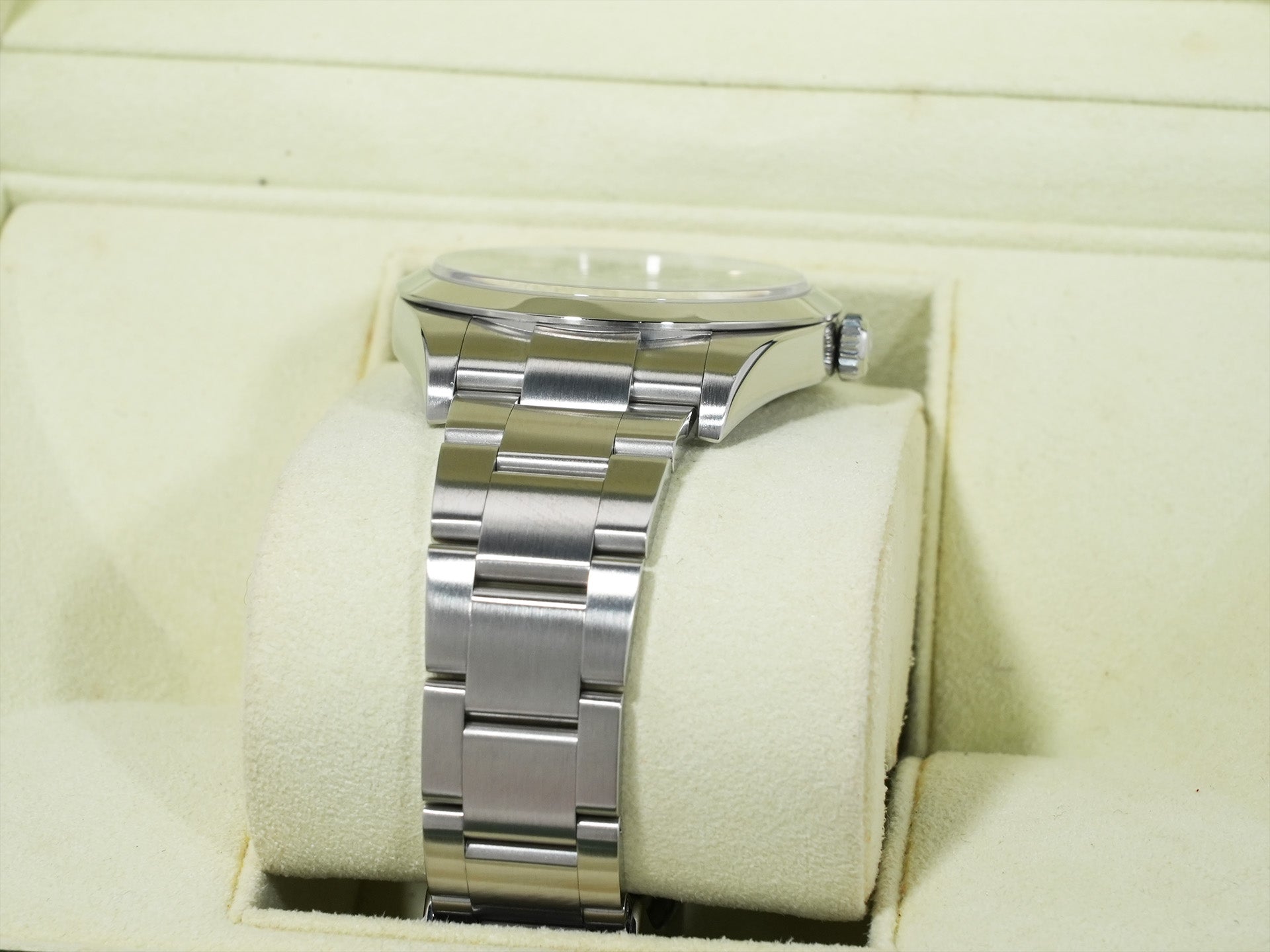 ロレックス エクスプローラーI Ref.214270 ステンレススチール ブラック文字盤 オイスターブレスレット 美品 efxwj8tp