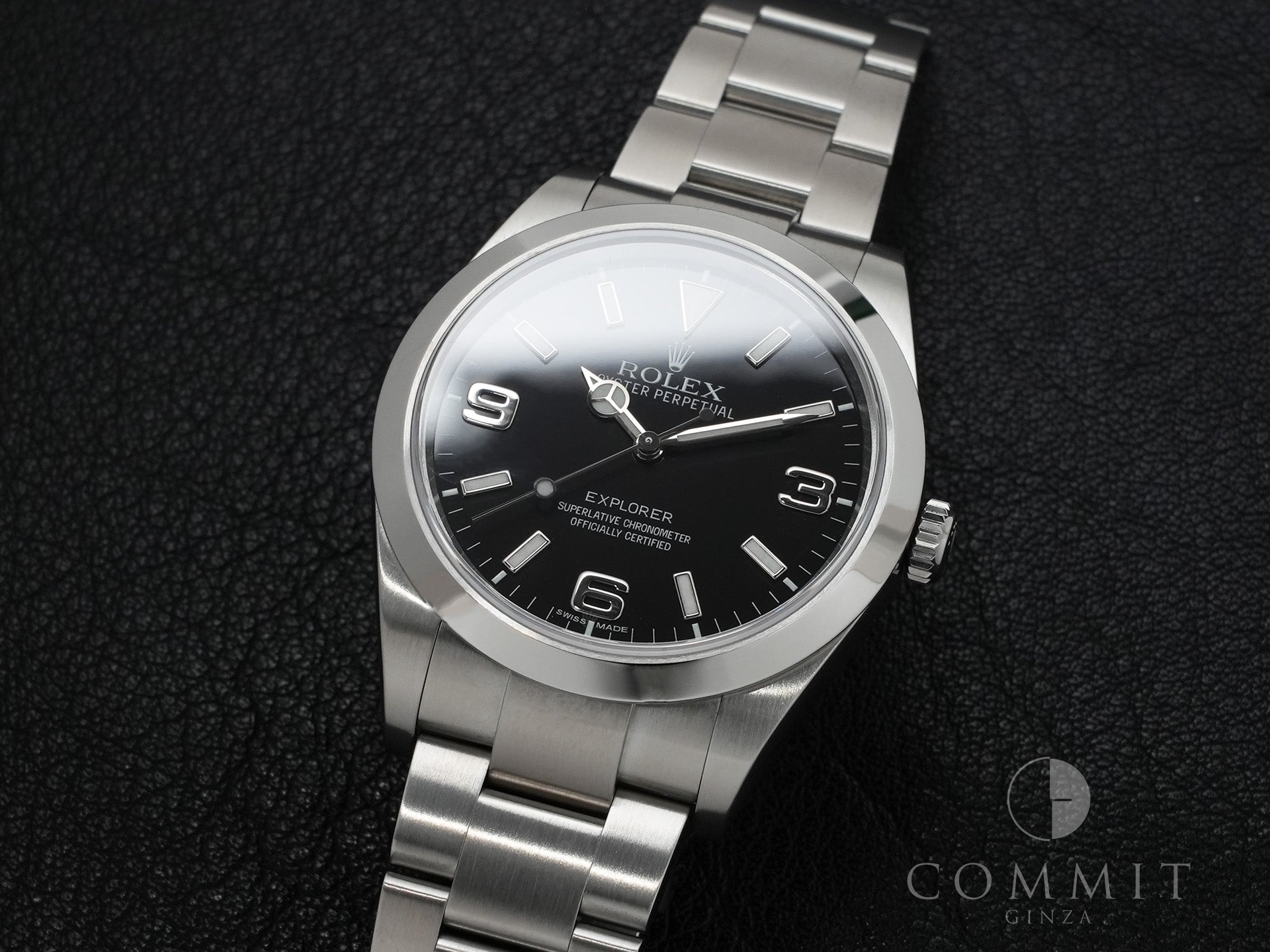 ロレックス エクスプローラーI Ref.214270 ステンレススチール ブラック文字盤 オイスターブレスレット 美品 efxwj8tp