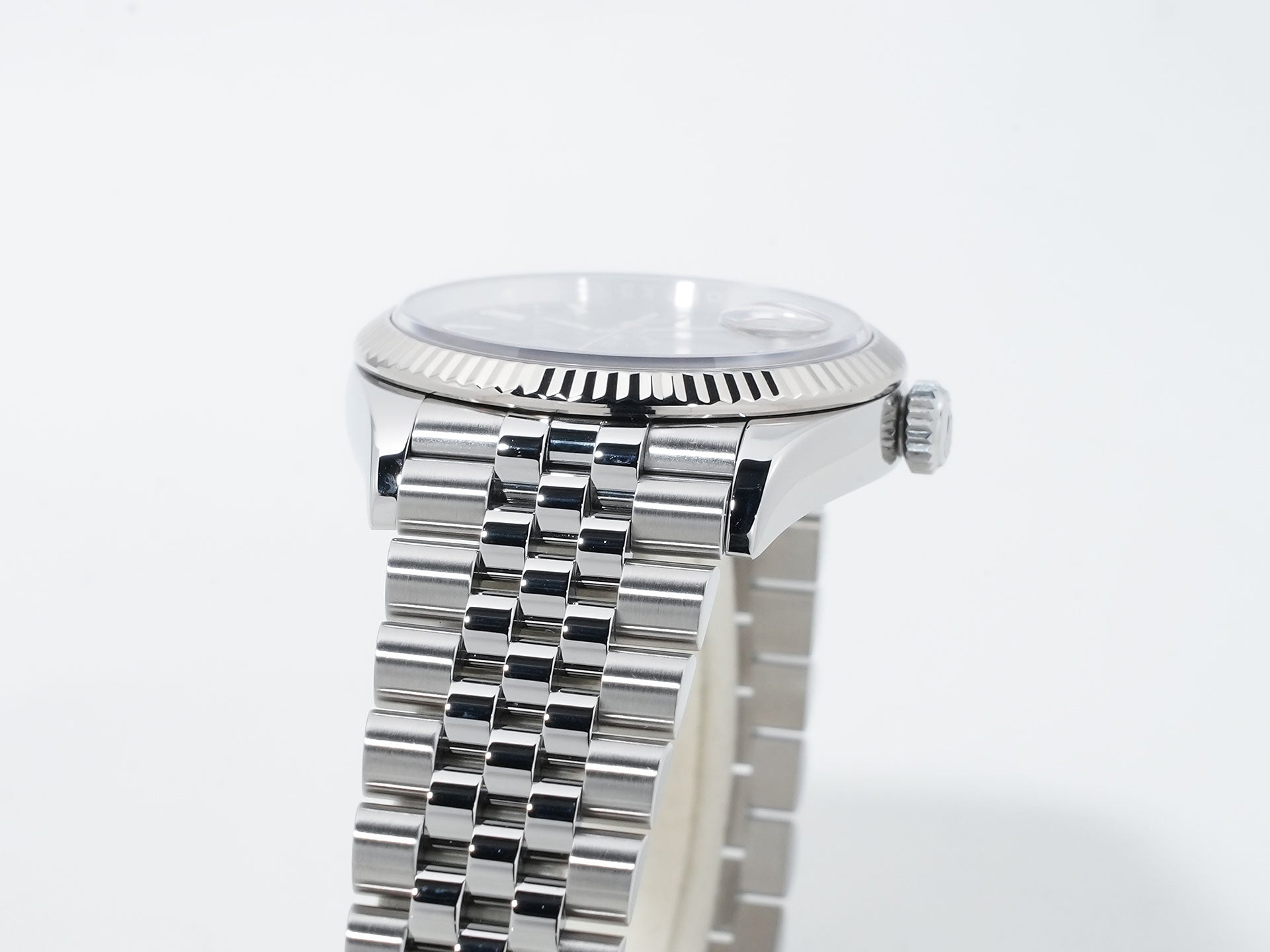 ロレックス デイトジャスト36 Ref.126234 ステンレススチール/ホワイトゴールド ブラック文字盤 ジュビリーブレスレット 美中古 p6yrec2n