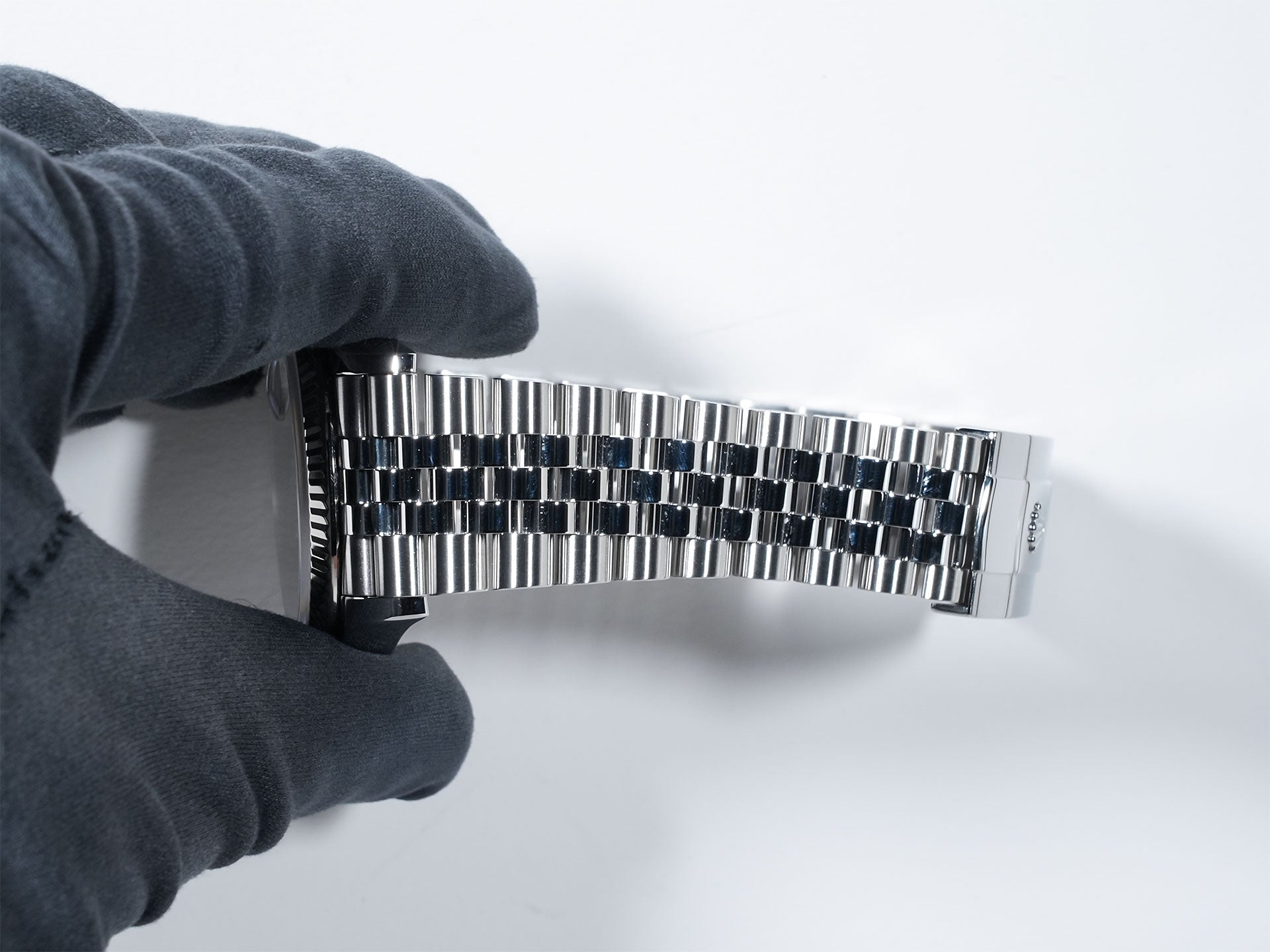 ロレックス デイトジャスト36 Ref.126234 ステンレススチール/ホワイトゴールド ブラック文字盤 ジュビリーブレスレット 美中古 p6yrec2n