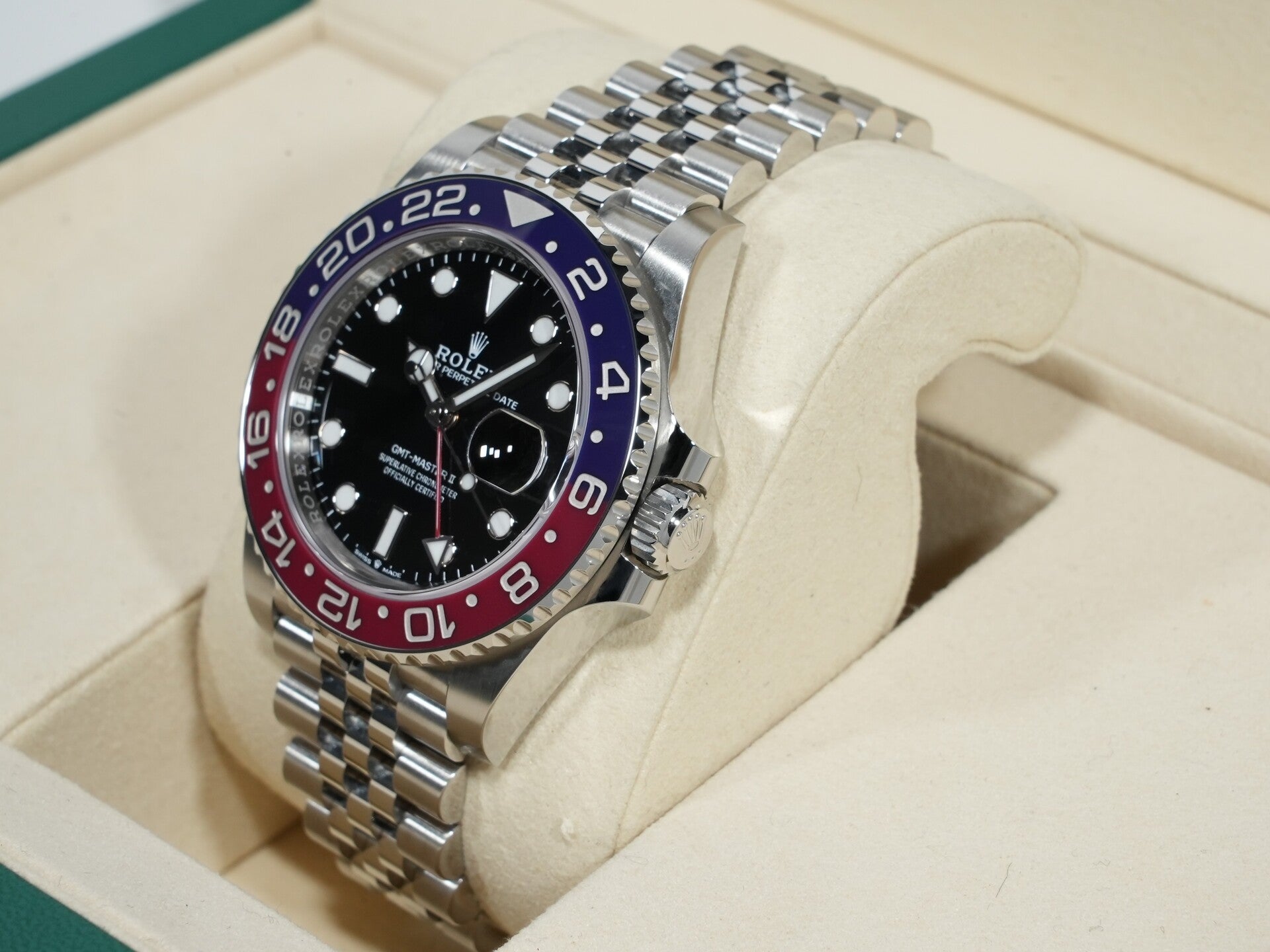 Rolex GMT-Master II Ref. 126710BLRO Stainless Steel with Black Dial and Jubilee Bracelet, Unused (q5ymyjsb)