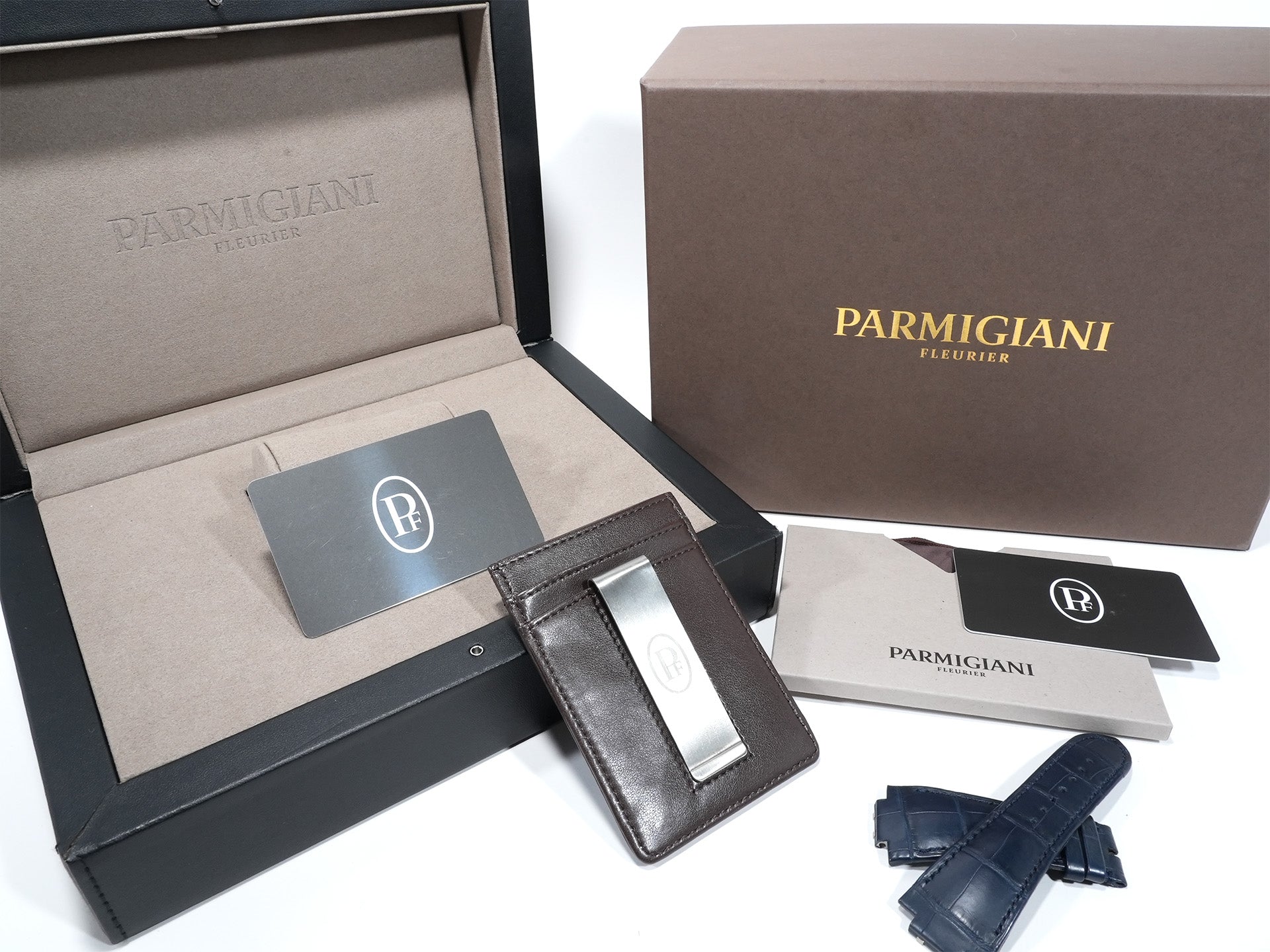 Parmigiani Fleurier Tonda PF Chronograph Ref. PFC915-2020001-300182 Rose Gold with Milanese Blue Dial, Excellent Condition (ymoygk5e)