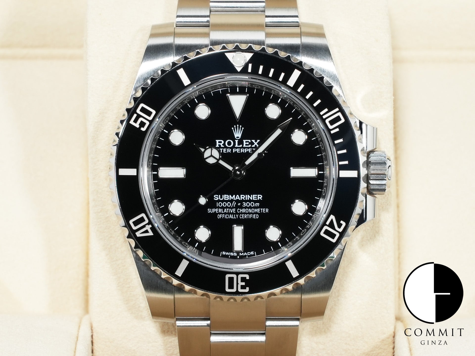 Rolex Submariner No Date Ref. 114060 Stainless Steel Black Dial Pre-owned s7se2ivf