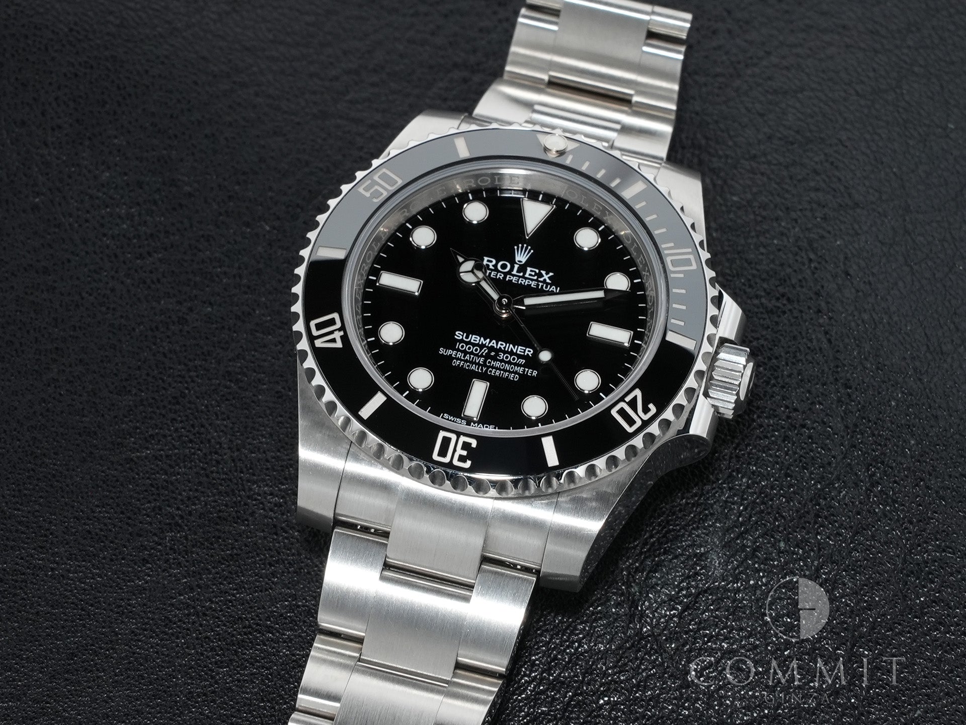 Rolex Submariner No Date Ref. 114060 Stainless Steel Black Dial Pre-owned s7se2ivf