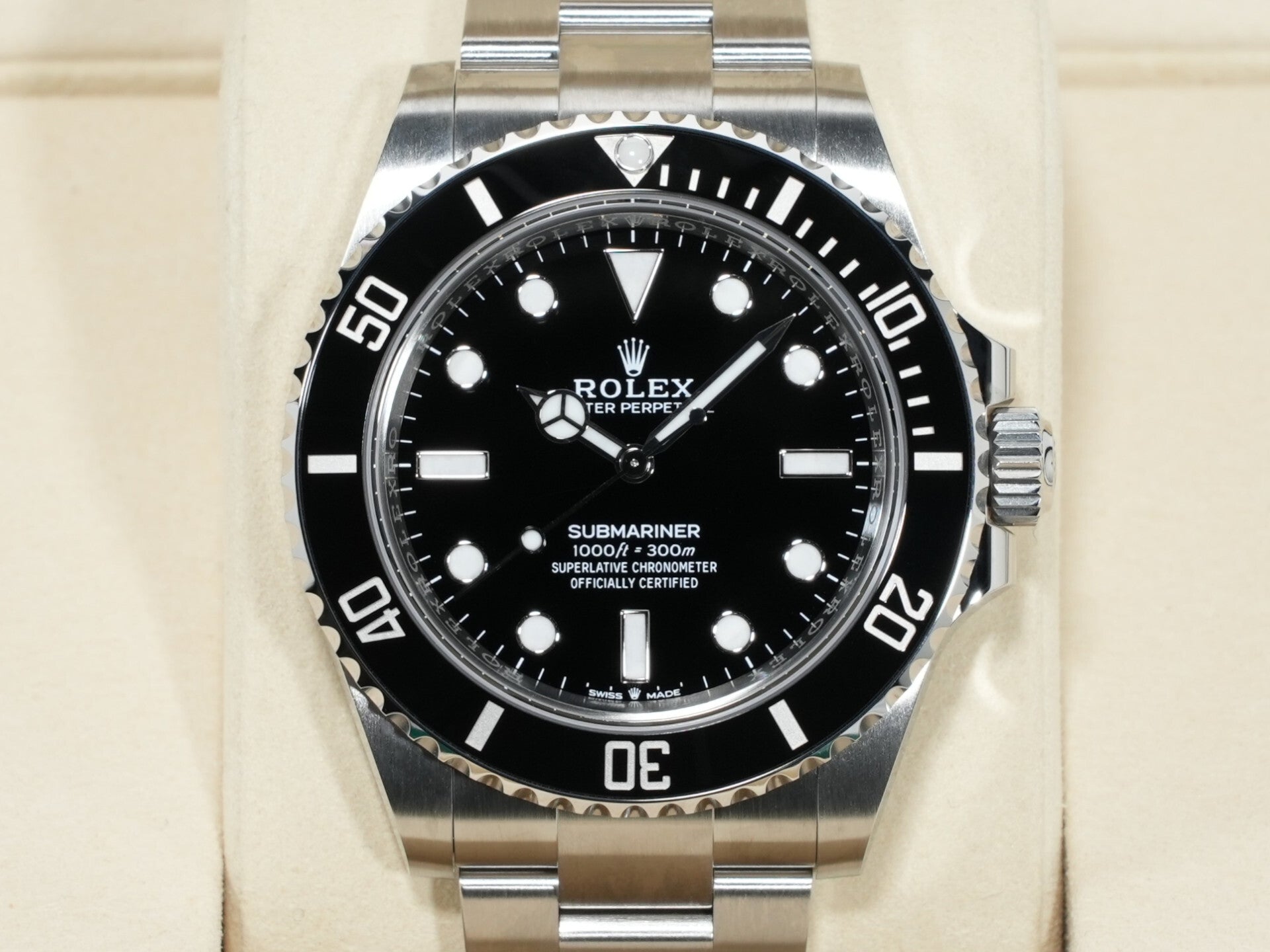 Rolex Submariner No Date Ref. 124060 Stainless Steel Black Dial Unused psys3r63