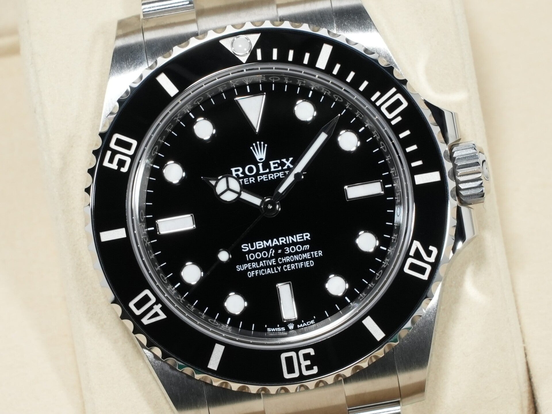 Rolex Submariner No Date Ref. 124060 Stainless Steel Black Dial Unused psys3r63