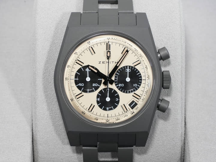 Zenith Chronomaster Revival Jigen Daisuke Edition Ref.97.L384.400/04.M384 Titanium Beige Dial Unused tp39pacf