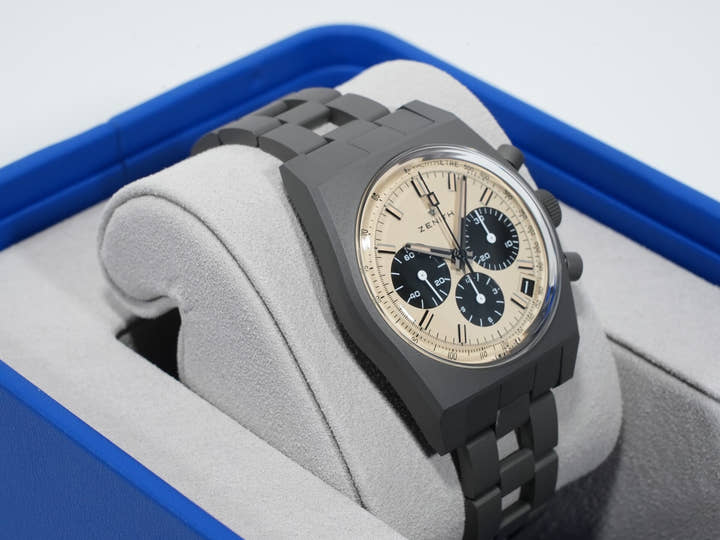 Zenith Chronomaster Revival Jigen Daisuke Edition Ref.97.L384.400/04.M384 Titanium Beige Dial Unused tp39pacf