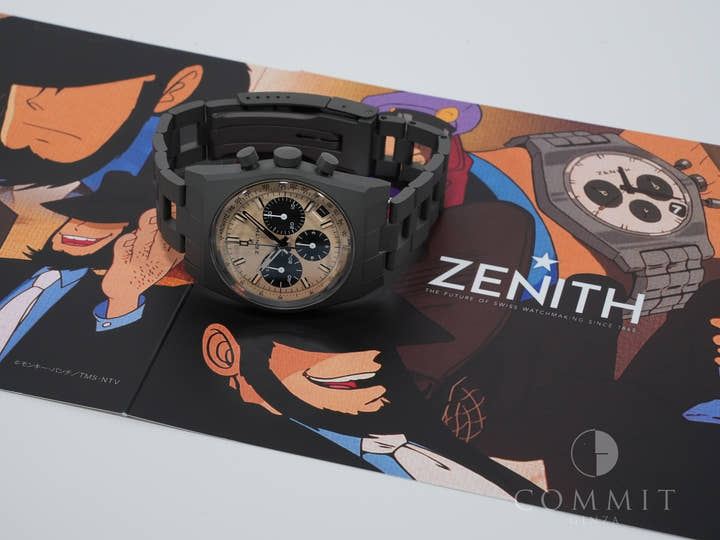 Zenith Chronomaster Revival Jigen Daisuke Edition Ref.97.L384.400/04.M384 Titanium Beige Dial Unused tp39pacf