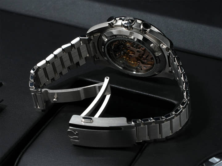 オメガ スピードマスター キャリバー321 プロフェッショナル クロノグラフ 42 MM Ref.311.93.42.30.99.001 プラチナ ブラック文字盤 美中古 ocpeekpi