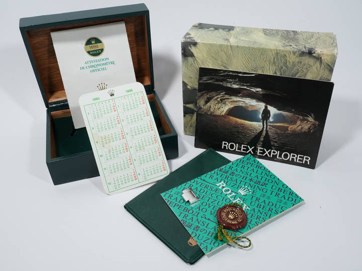 ロレックス エクスプローラーII Ref.16550 ステンレススチール アイボリー文字盤 オイスターブレスレット 中古 vu5pjx2g