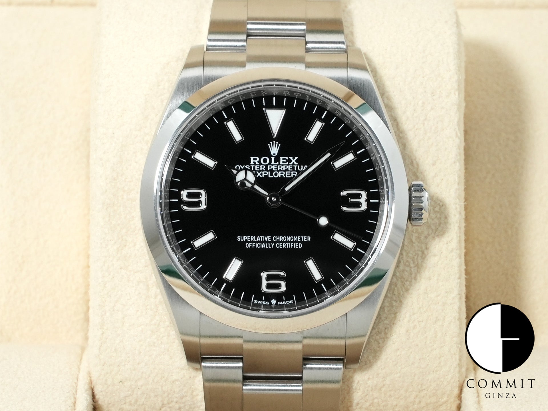 ロレックス エクスプローラー36 Ref.124270 ステンレススチール ブラック文字盤 オイスターブレスレット 未使用 w77yj8tk