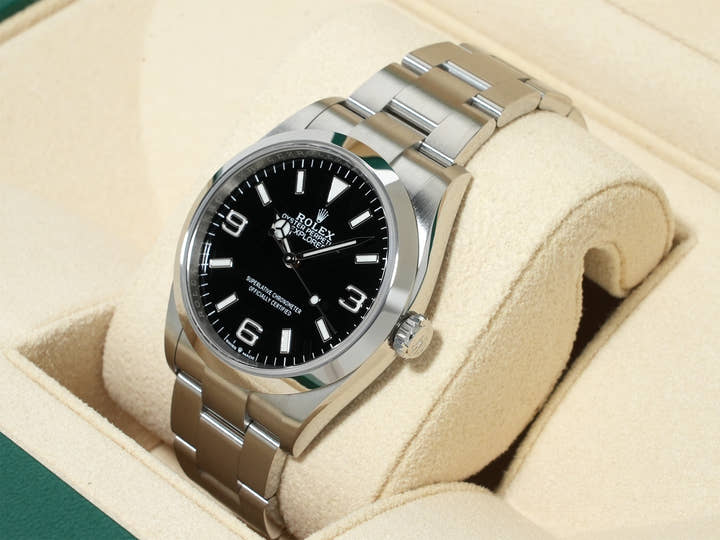 ロレックス エクスプローラー36 Ref.124270 ステンレススチール ブラック文字盤 オイスターブレスレット 未使用 w77yj8tk