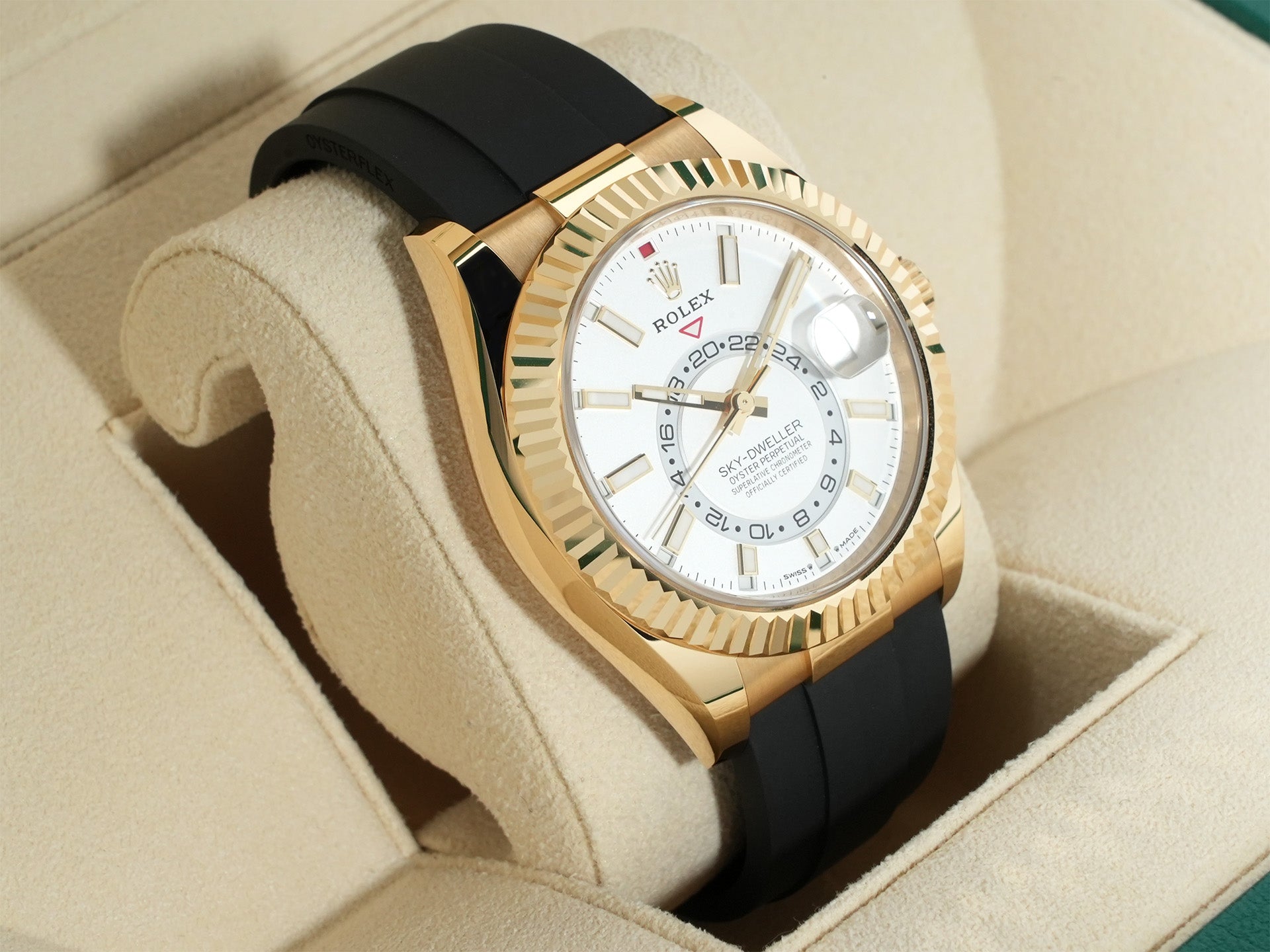 ロレックス スカイドゥエラー Ref.336238 イエローゴールド ホワイト文字盤 未使用 xxpq9d6k