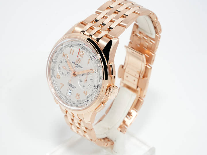 ブライトリング プレミエ B01 クロノグラフ 42 Ref.RB0145371G1R1 レッドゴールド シルバー文字盤 未使用 gczyq6bc