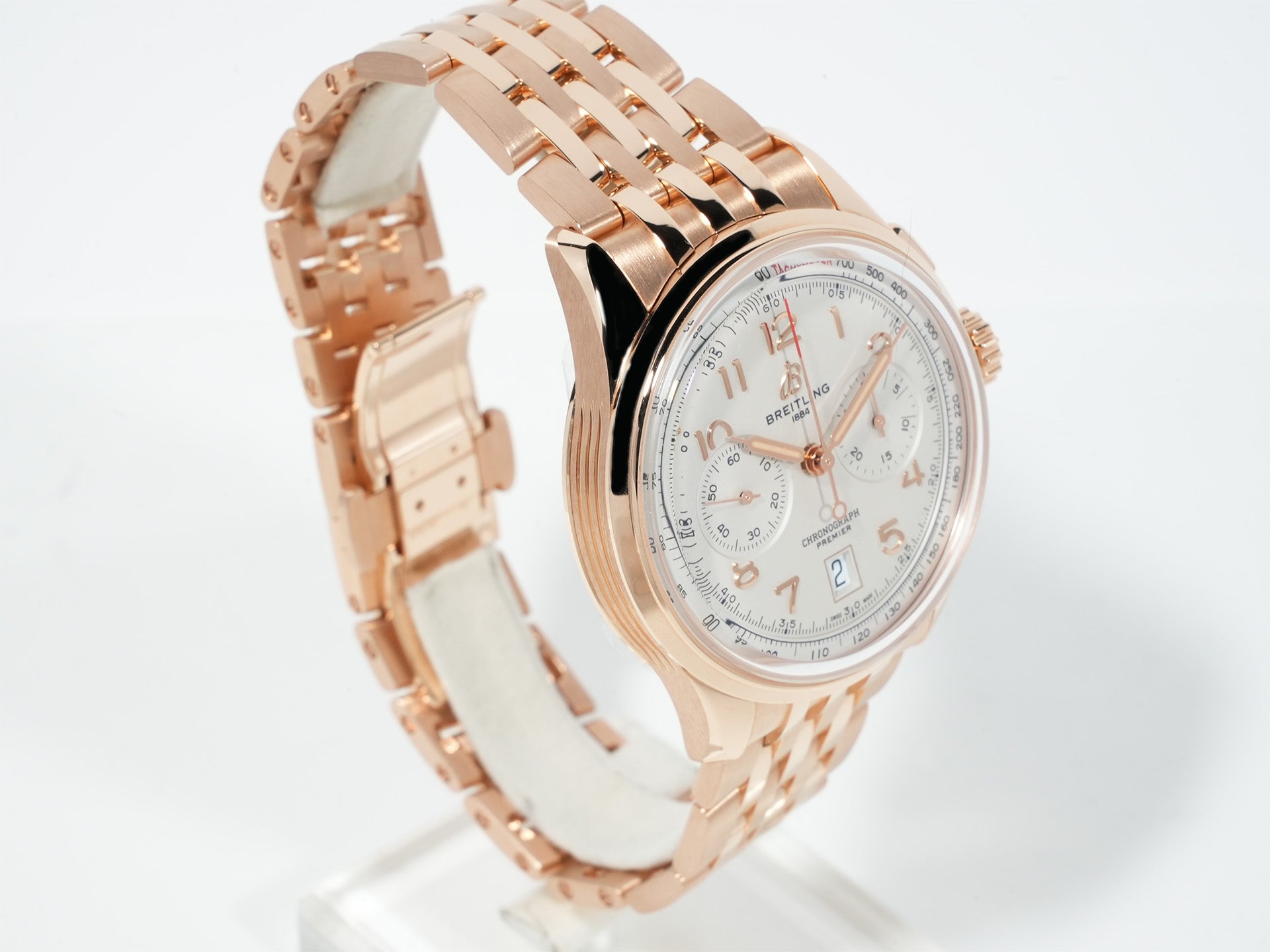 ブライトリング プレミエ B01 クロノグラフ 42 Ref.RB0145371G1R1 レッドゴールド シルバー文字盤 未使用 gczyq6bc