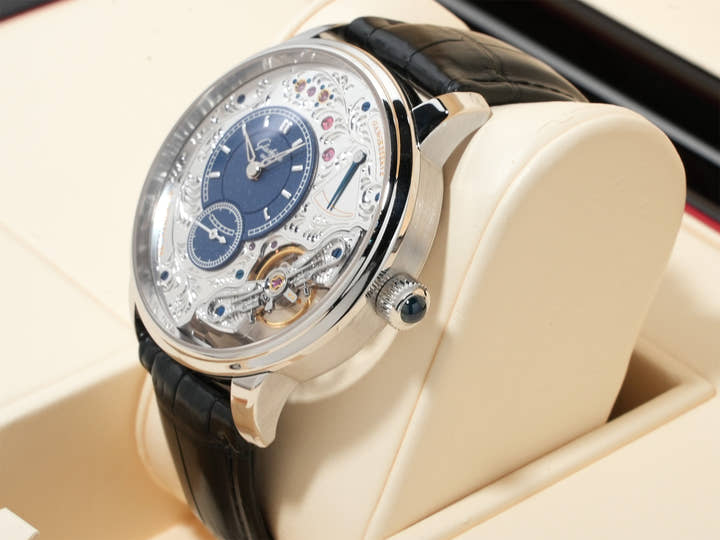 グラスヒュッテオリジナル パノインバース リミテッドエディション Ref.1-66-08-01-03-50 プラチナ シルバー文字盤 中古 gpqrgka3