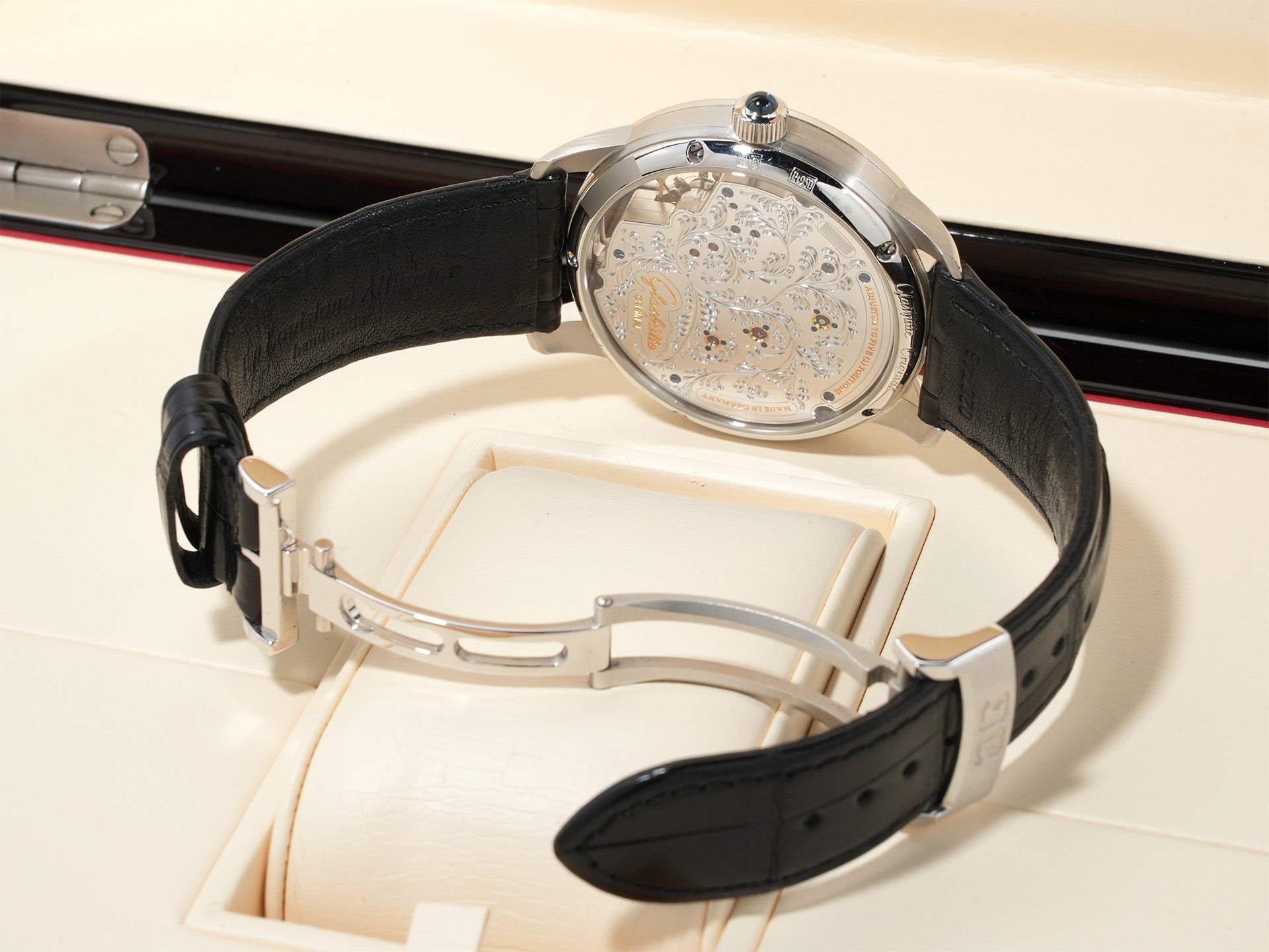 グラスヒュッテオリジナル パノインバース リミテッドエディション Ref.1-66-08-01-03-50 プラチナ シルバー文字盤 中古 gpqrgka3