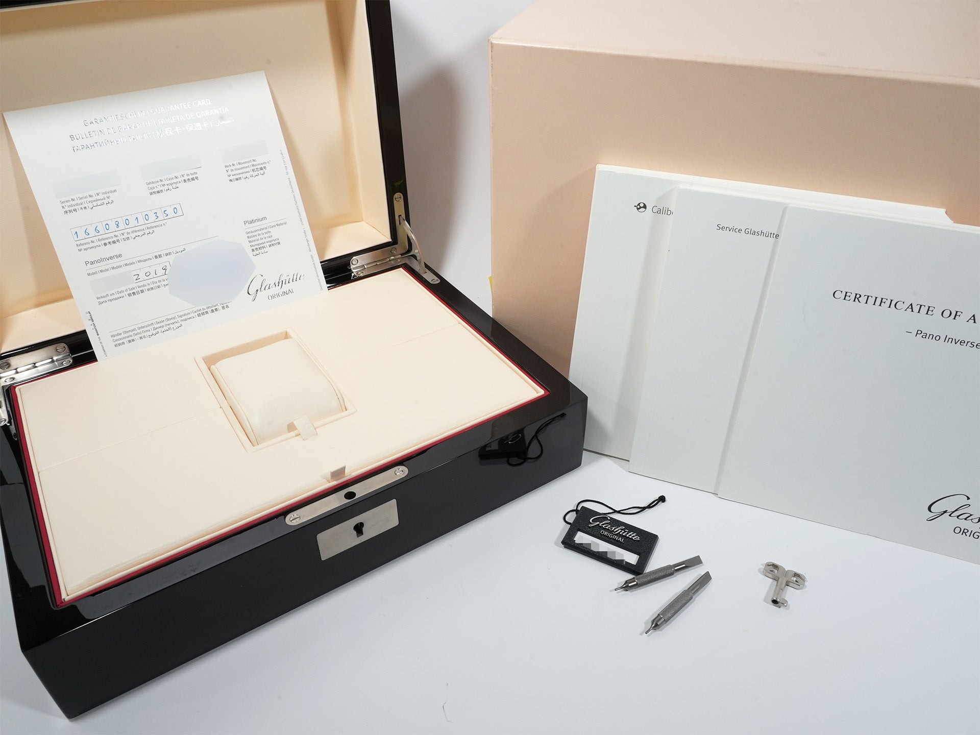 グラスヒュッテオリジナル パノインバース リミテッドエディション Ref.1-66-08-01-03-50 プラチナ シルバー文字盤 中古 gpqrgka3