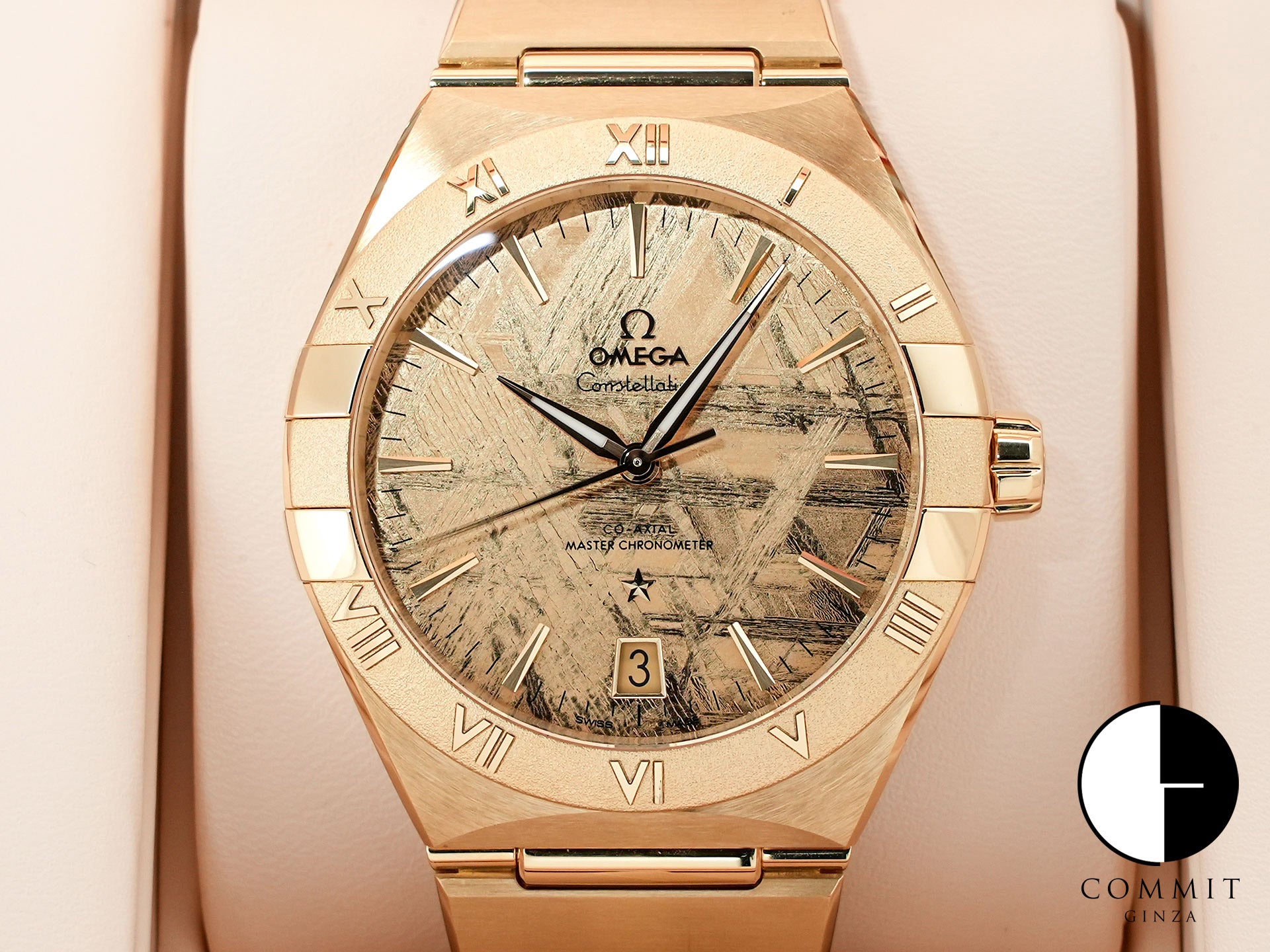 オメガ コンステレーション Ref.131.50.41.21.99.001 ムーンシャインゴールド メテオライト文字盤 中古 h7zyrm4t