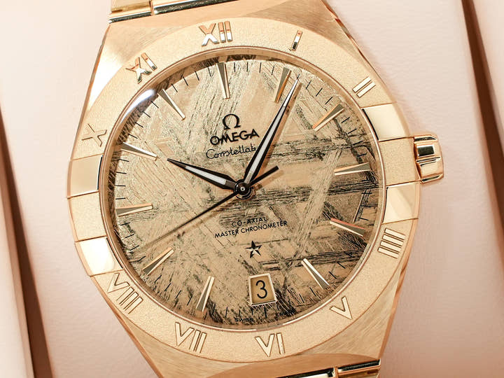オメガ コンステレーション Ref.131.50.41.21.99.001 ムーンシャインゴールド メテオライト文字盤 中古 h7zyrm4t