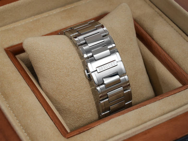 ブレゲ マリーンⅡ ラージデイト Ref.5817ST/12/5V8 ステンレススチール シルバー文字盤 中古 j8f9shhb