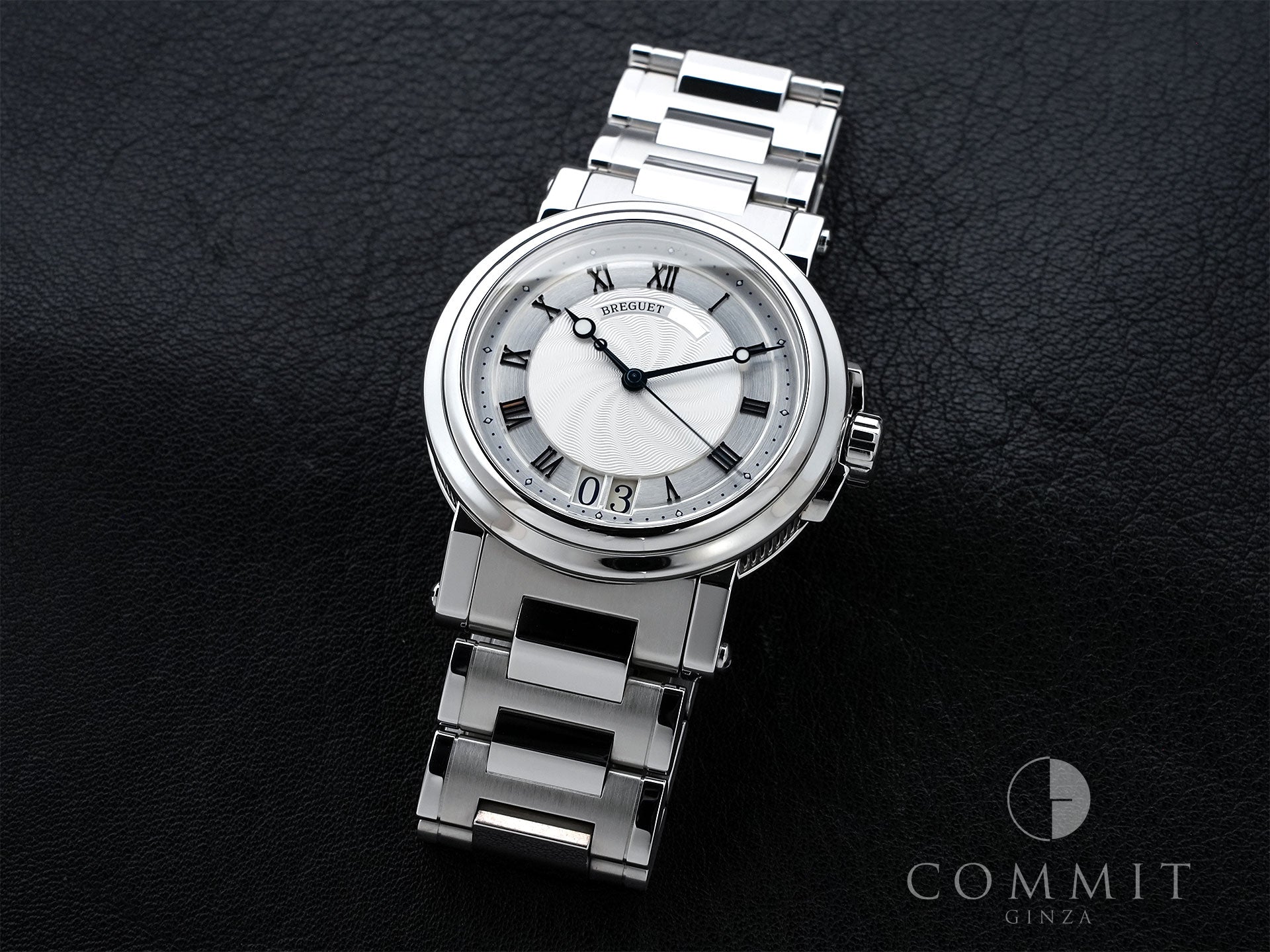 ブレゲ マリーンⅡ ラージデイト Ref.5817ST/12/5V8 ステンレススチール シルバー文字盤 中古 j8f9shhb