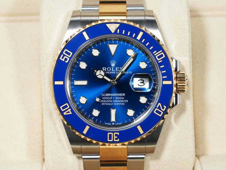 ロレックス サブマリーナー デイト Ref.126613LB ステンレススチール/イエローゴールド ブルー文字盤 未使用 sypuv454