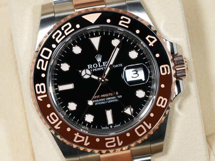 ロレックス GMTマスターII Ref.126711CHNR ステンレススチール/エバーローズゴールド ブラック文字盤 オイスターブレスレット 未使用 445r7xvd