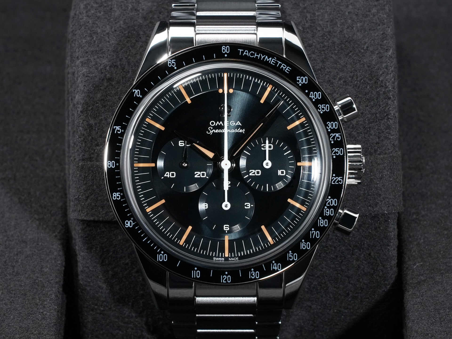 オメガ スピードマスター ファースト オメガ イン スペー﻿ス Ref.310.30.40.50.06.001 ステンレススチール ブルーグレー文字盤 未使用 twfca2ef